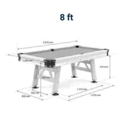 Sportime "Outdoor" Pool Table -Casual Game Store 350 8116 T02 01