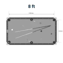 Sportime "Galant Black Edition" Pool Table -Casual Game Store 351 3024 T01 v01